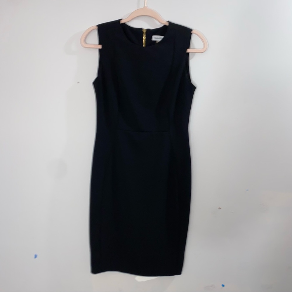 Calvin Klein Black Midi Dress, size 6